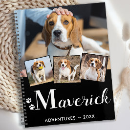 Agenda Mascota personalizado Perro de cachorro Monograma
