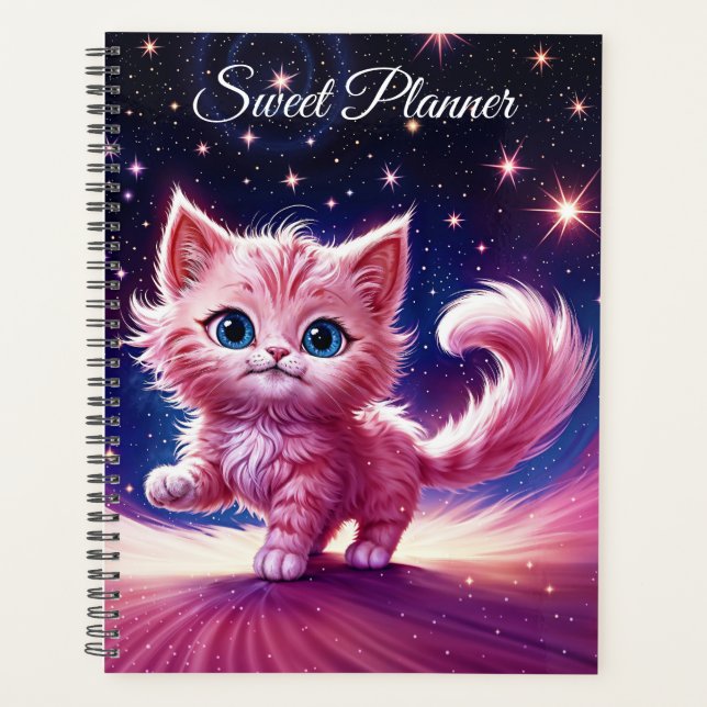 Agenda Mascotas de gatitos rosados de ensueño diseño únic (Anverso)