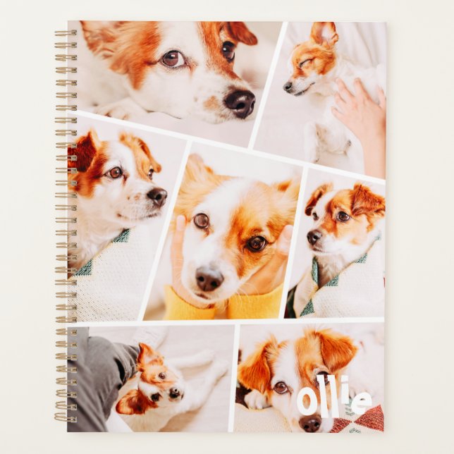 Agenda Mascotas Moderno Personalizado Simple 7 Imágenes C (Anverso)