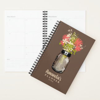 Agenda Mason Jar Coral
