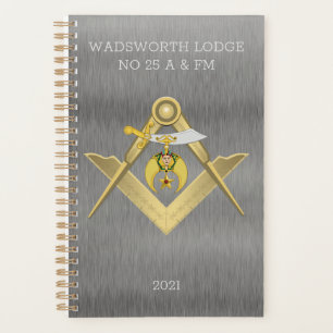Agenda Masonic Shriners Classy Personalizada