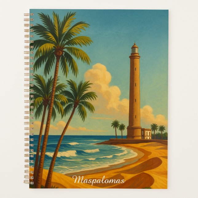 Agenda Maspalomas Meloneras Playa Gran Canaria Vintage (Anverso)