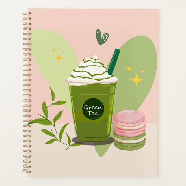 Agenda Matcha y Macarones (Anverso)