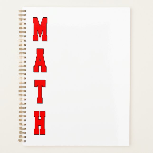 Agenda Matemáticas (Anverso)