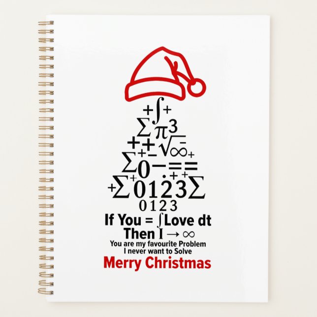 Agenda Math Christmas Tree Planner - Love Gift (Anverso)