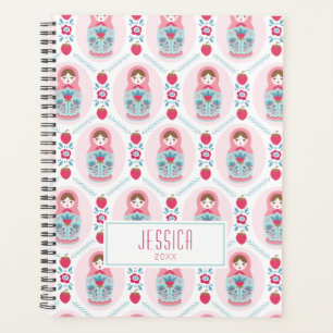Agenda Matryoshka rosa dulce de nidificación