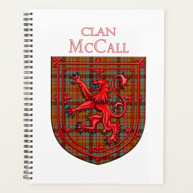 Agenda McCall Tartan Scottish Plaid Lion Rampant (Anverso)
