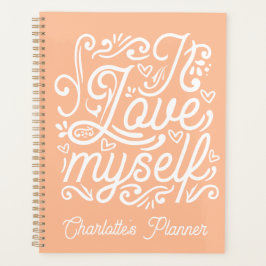 Agenda Me amo |Peach Fuzz y White Custom Name