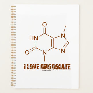 Agenda Me encanta la química de la teobromina del chocola