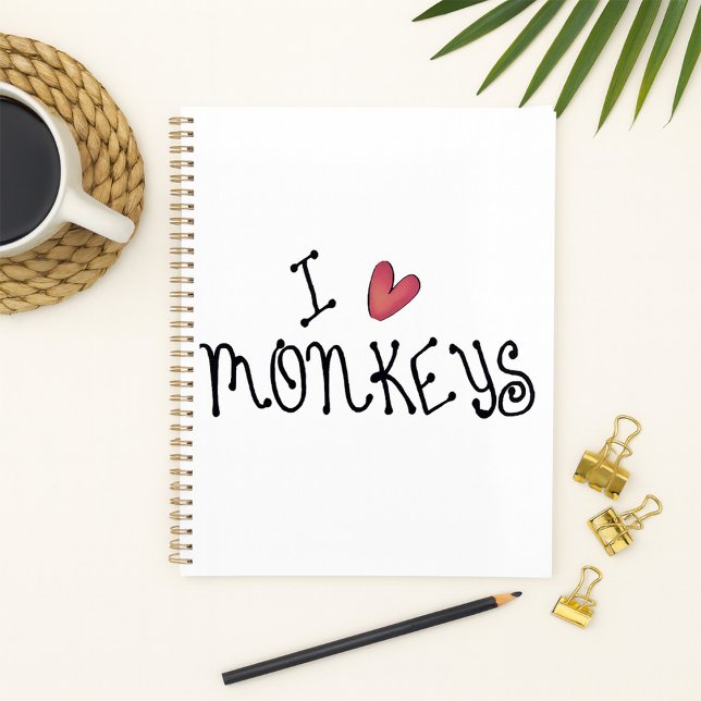 Agenda Me encanta la tipografía manuscrita de monos (Subido por el creador)