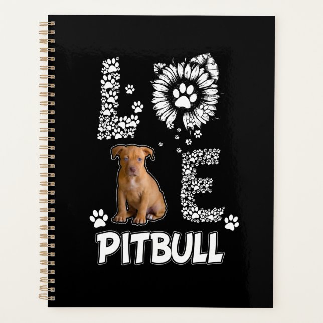Agenda Me encantan los perros Pitbull (Anverso)