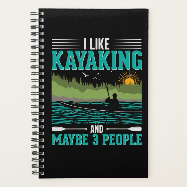 Agenda Me Gusta El Kayak Más Que La Gente (Anverso)