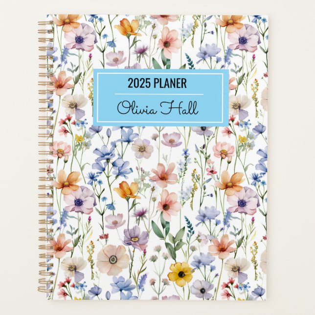 Agenda meadow floral Back to School Supplies Teachers (Anverso)