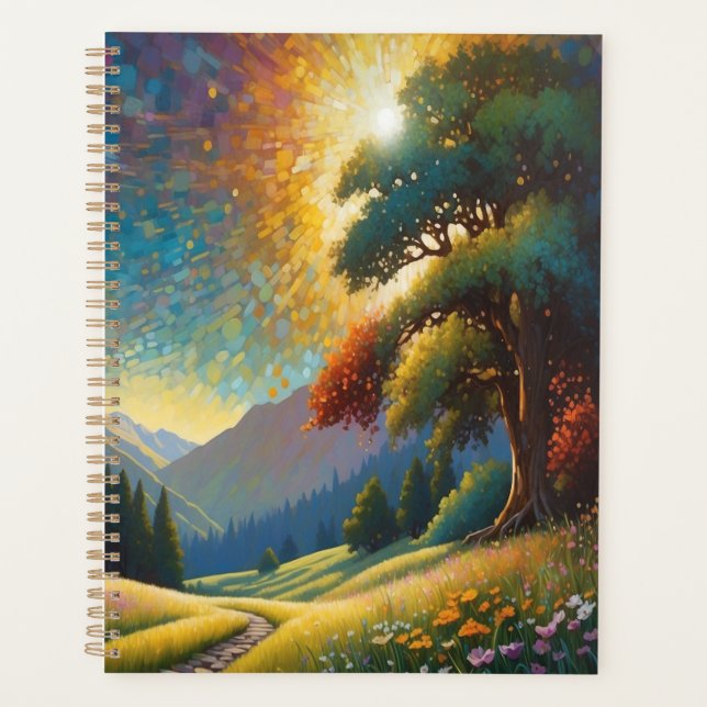 Agenda Meadow Flowers Colorful Art (Anverso)