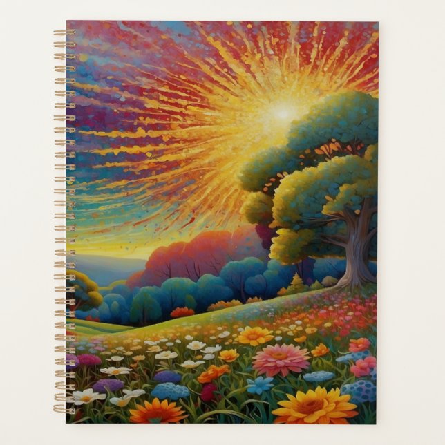 Agenda Meadow Wildflowers Colorful Art (Anverso)