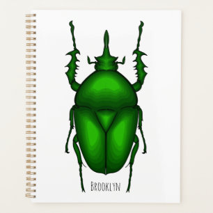 Agenda Mecynorhina torquata personalizado ilustracion