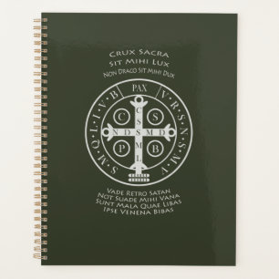 Agenda Medalla de San Benedicto con oración latina