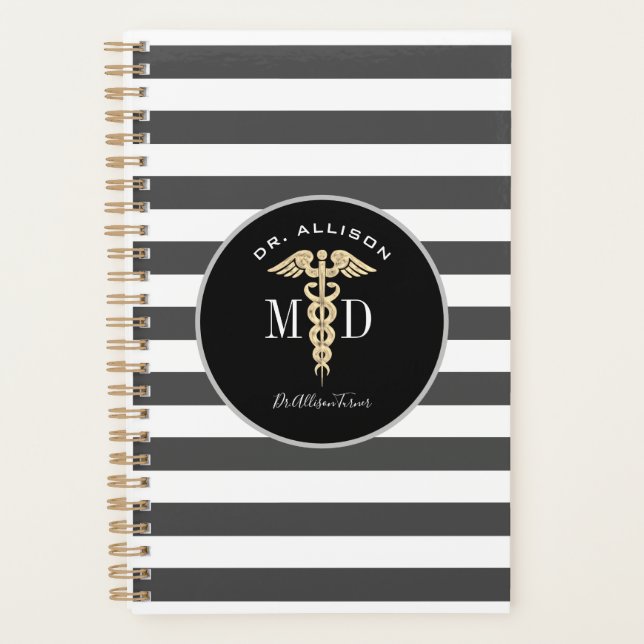 Agenda Médica Caduceus Profesional Personalizado (Anverso)