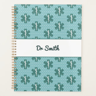 Agenda Médica nombre personalizado símbolo médico regalo
