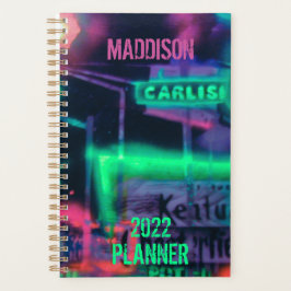 Agenda Medley Purple Green Red Neon Lights