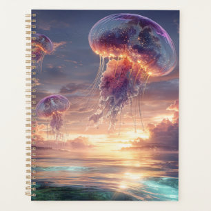 Agenda Medusas Brillantes en Cielos de Atardecer