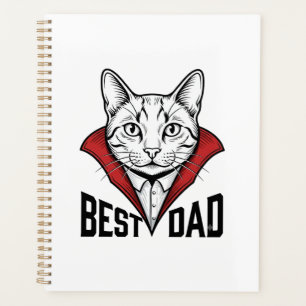 Agenda Mejor diseño de grabado vintage de gato vampiro pa