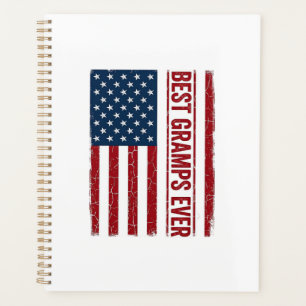 Agenda Mejor Gramps Patriótico Diseño Vectorial Bandera E
