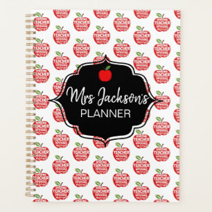 Agenda mejor maestro Red Apple Word Cloud gracias