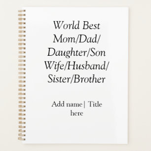 Agenda Mejor mamá del mundo esposo esposa papá hija hijo