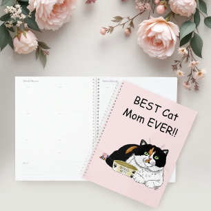 Agenda Mejor Mamá Gata Mima Gato de Tres Colores Día de l