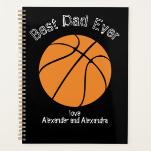 Agenda Mejor papá de baloncesto jamás Texto desgastado