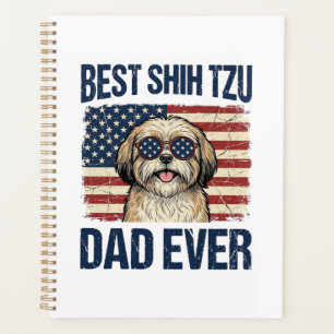 Agenda Mejor papá de Shih Tzu patriota perenne