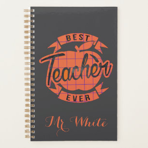 Agenda Mejor profesor siempre presente personalizado retr