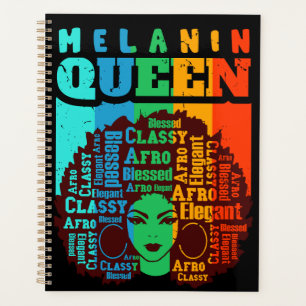 Agenda Melanin Sista, una mujer negra afroamericana