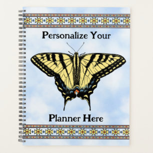 Agenda Melocotón amarillo con cielo azul personalizado