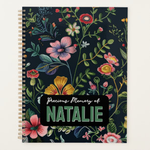 Agenda Memoria floral personalizada