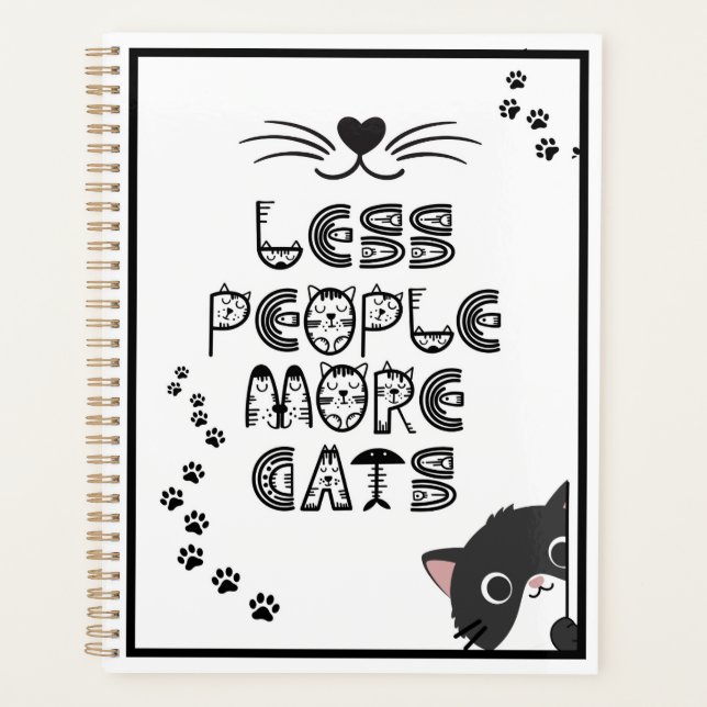 Agenda Menos personas, más gatos  (Anverso)