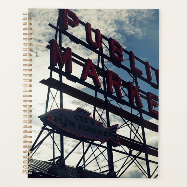 Agenda Mercado Pike Place de Seattle (Anverso)