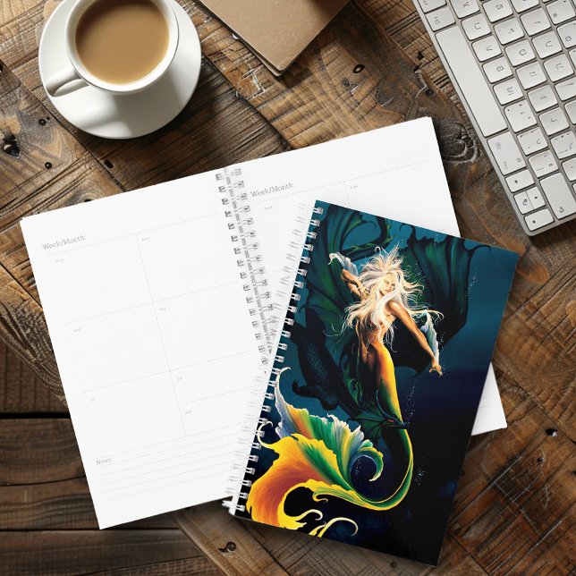 Agenda Mermaid Dragon Fantasy Blue (Subido por el creador)