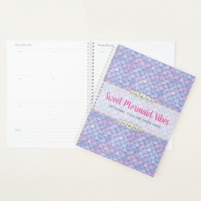 Agenda Mermaid Tail Scale & Pearl Pastel Sparkle Boutique (Demostración)