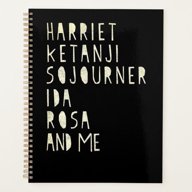 Agenda Mes de la Historia Negra, famosas mujeres negras l (Anverso)
