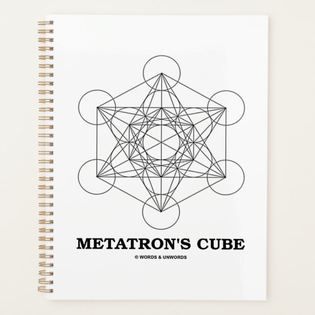 Agenda Metatron's Cube Sacred Geometry (Anverso)