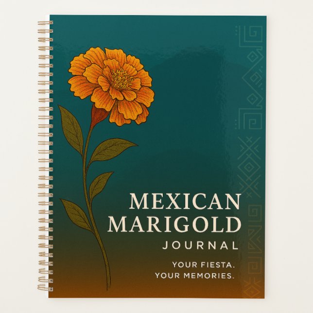 Agenda Mexican Marigold Journal: Nature-Inspired Notebook (Anverso)