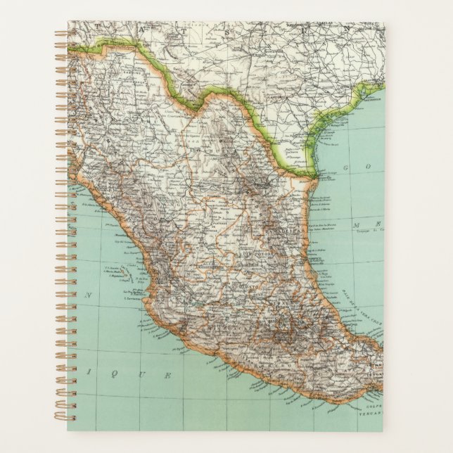 Agenda Mexique - Mapa de México (Anverso)