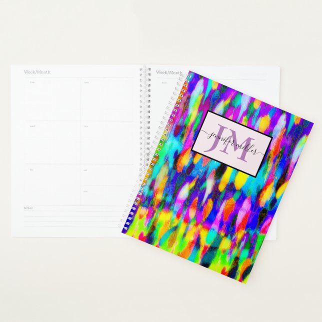 Agenda Mezcla abstracta brillante personalizada (Demostración)