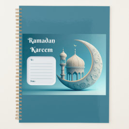 Agenda Mezquita de acuarela suave Serenidad de Ramadán