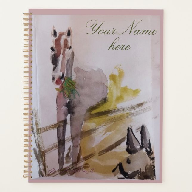 Agenda mi día de yeguas (Anverso)