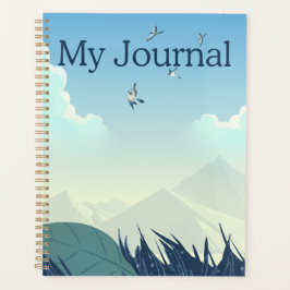 Agenda "Mi Diario" | Sereno Paisaje Montañoso y Azul