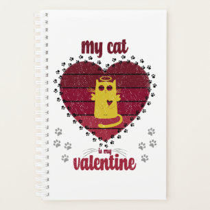 Agenda Mi Gato Es Mi Valentín Gracioso regalo de amante