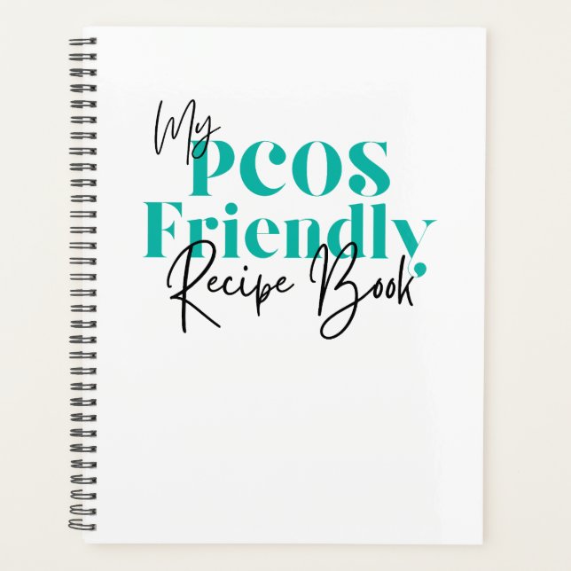 Agenda Mi libro de recetas de PCOS amistoso (Anverso)